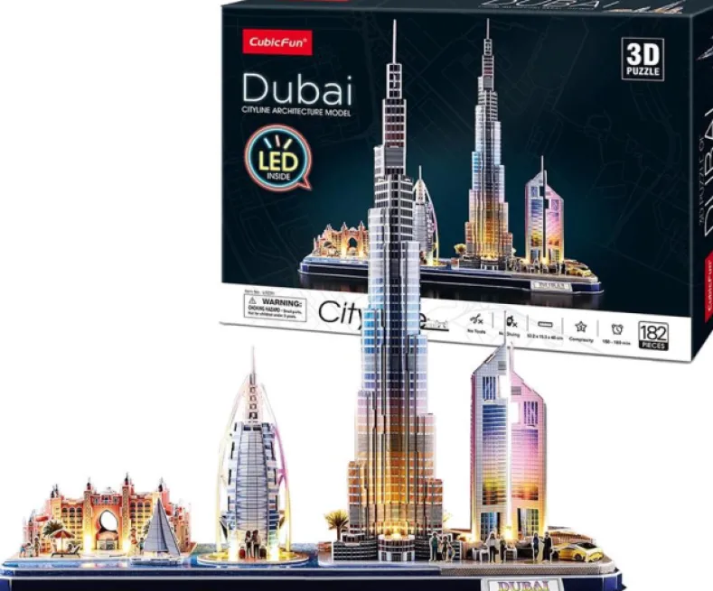 3D Puzzel - Dubai LED (182 stukjes)