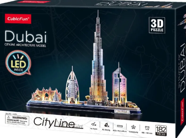 3D Puzzel - Dubai LED (182 stukjes)