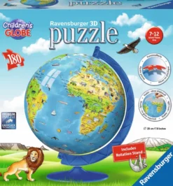 3D Puzzel - Kinder Globe - XXL (180 stukjes)