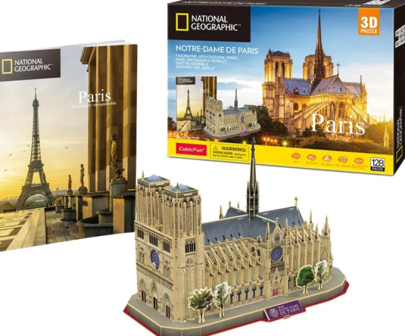 3D Puzzel - Notre Dame De Paris (128 stukjes)