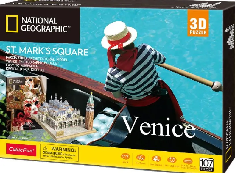 3D Puzzel - St. Marco Venetie (107 stukjes)