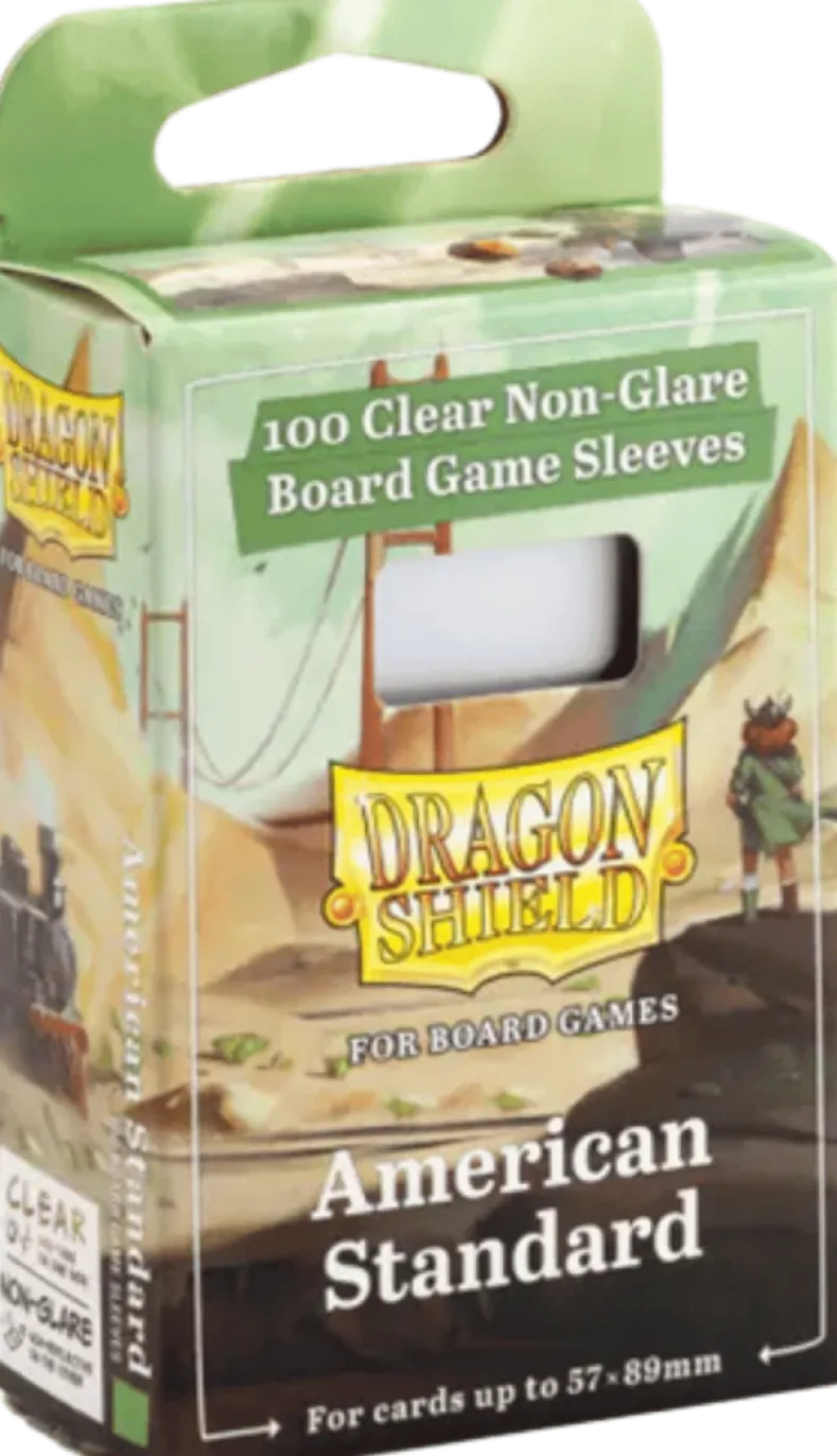 Dragon Shield Board Games Sleeves Non Glare - American Standard (57x89mm)