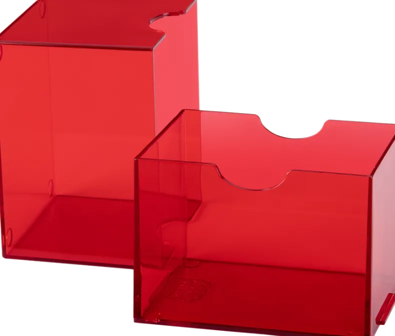 Dragon Shield Strongbox - Clear Red