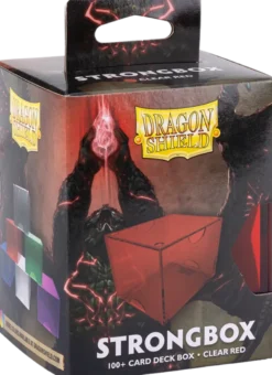 Dragon Shield Strongbox - Clear Red