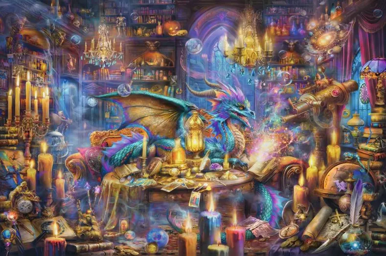 Dragon's Library Puzzel (3000 stukjes)