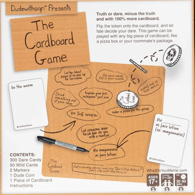 Dudewithsign Presents: The Cardboard Game