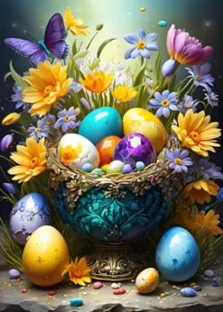 Easter Eggs and Flowers Puzzel (500 stukjes)