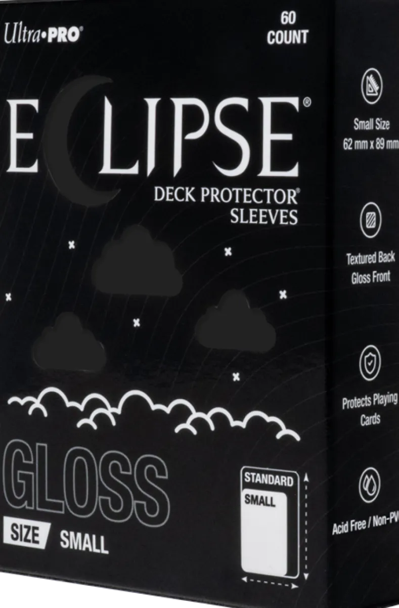 Eclipse Gloss Small Sleeves - Jet Black (60 stuks) - Boxed