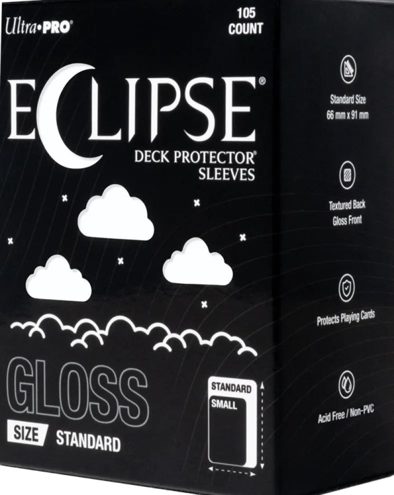 Eclipse Gloss Standard Deck Protector Sleeves - Artic White (105 stuks) - Boxed