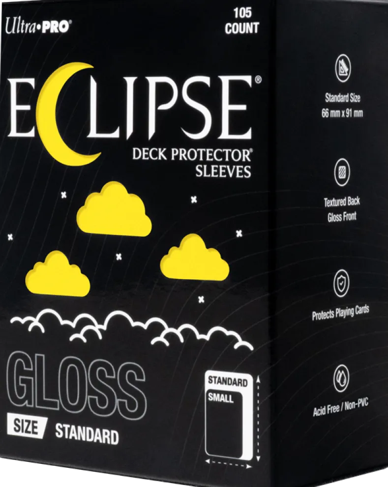 Eclipse Gloss Standard Deck Protector Sleeves - Lemon Yellow (105 stuks) - Boxed