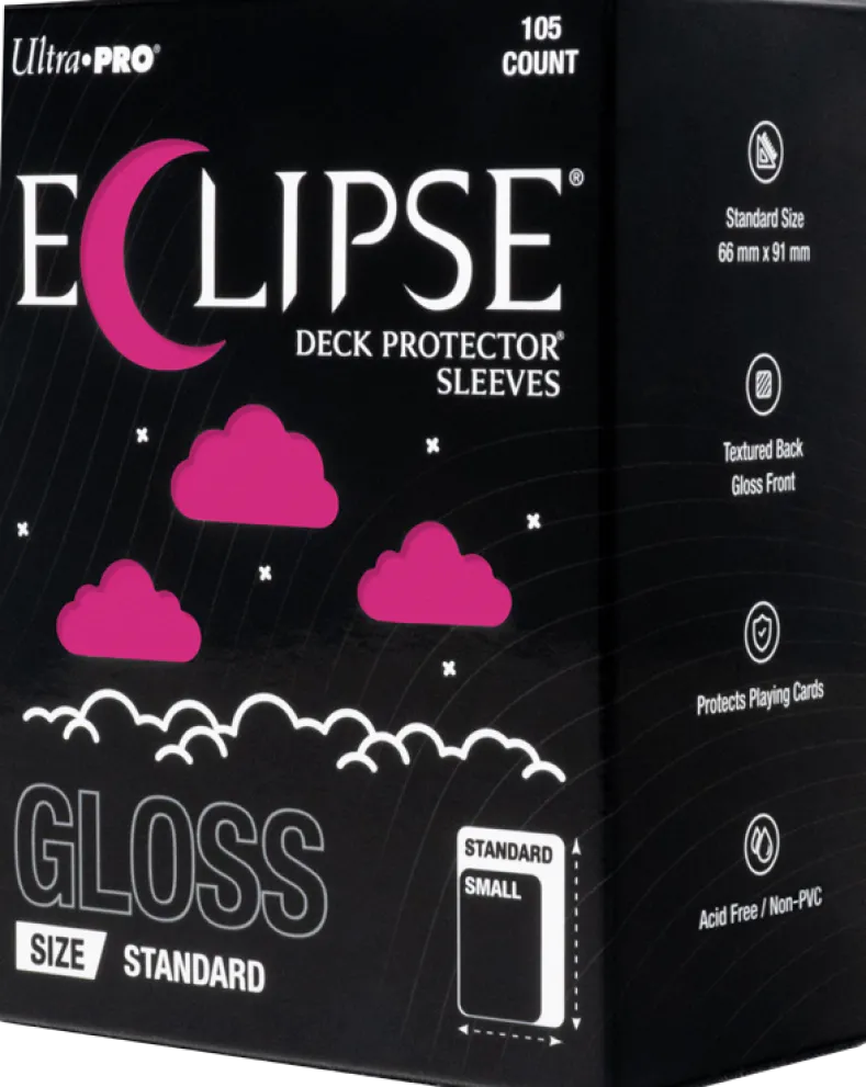 Eclipse Gloss Standard Deck Protector Sleeves - Hot Pink (105 stuks) - Boxed