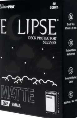 Eclipse Matte Small Sleeves - Jet Black (60 stuks) - Boxed