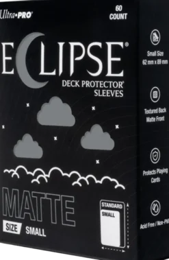 Eclipse Matte Small Sleeves - Smoke Grey (60 stuks) - Boxed