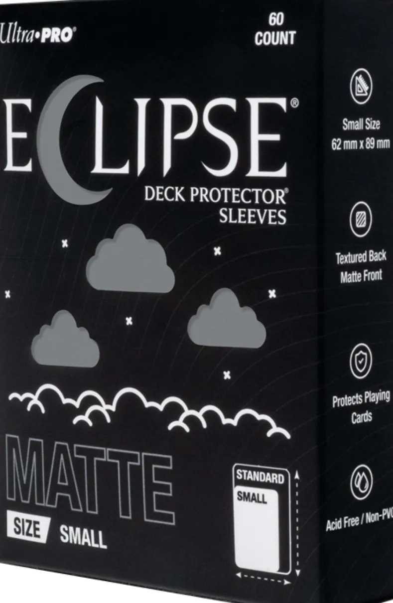 Eclipse Matte Small Sleeves - Smoke Grey (60 stuks) - Boxed
