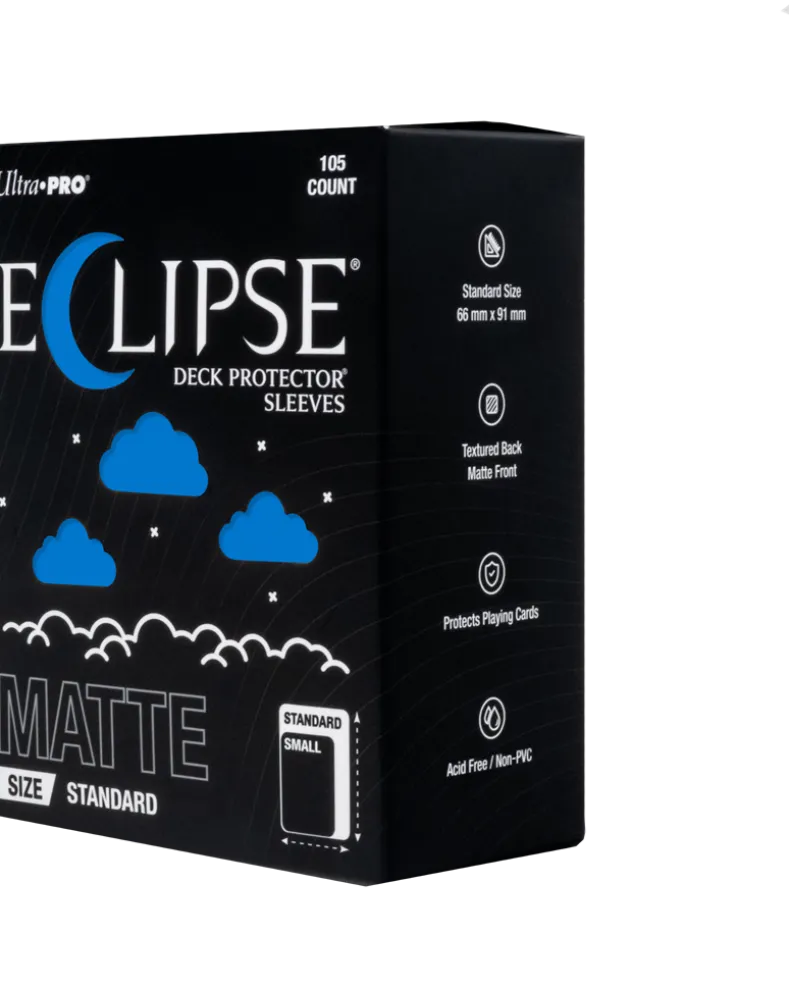 Eclipse Matte Standard Deck Protector Sleeves - Pacific Blue (105 stuks) - Boxed