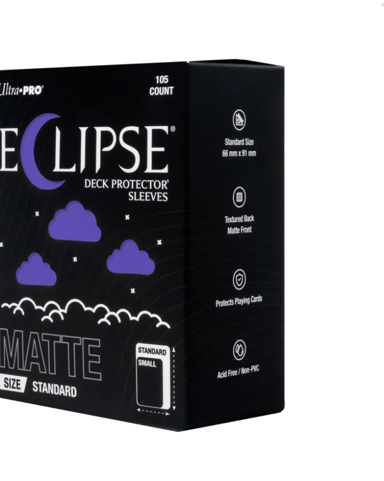 Eclipse Matte Standard Deck Protector Sleeves - Royal Purple (105 stuks) - Boxed