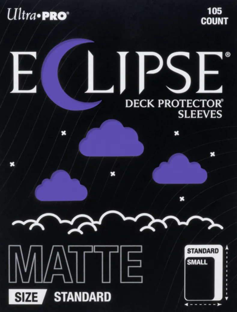 Eclipse Matte Standard Deck Protector Sleeves - Royal Purple (105 stuks) - Boxed