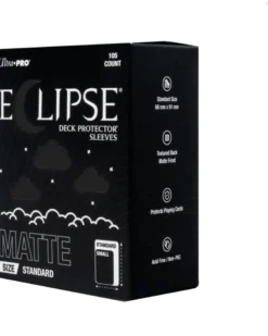 Eclipse Matte Standard Deck Protector Sleeves - Jet Black (105 stuks) - Boxed