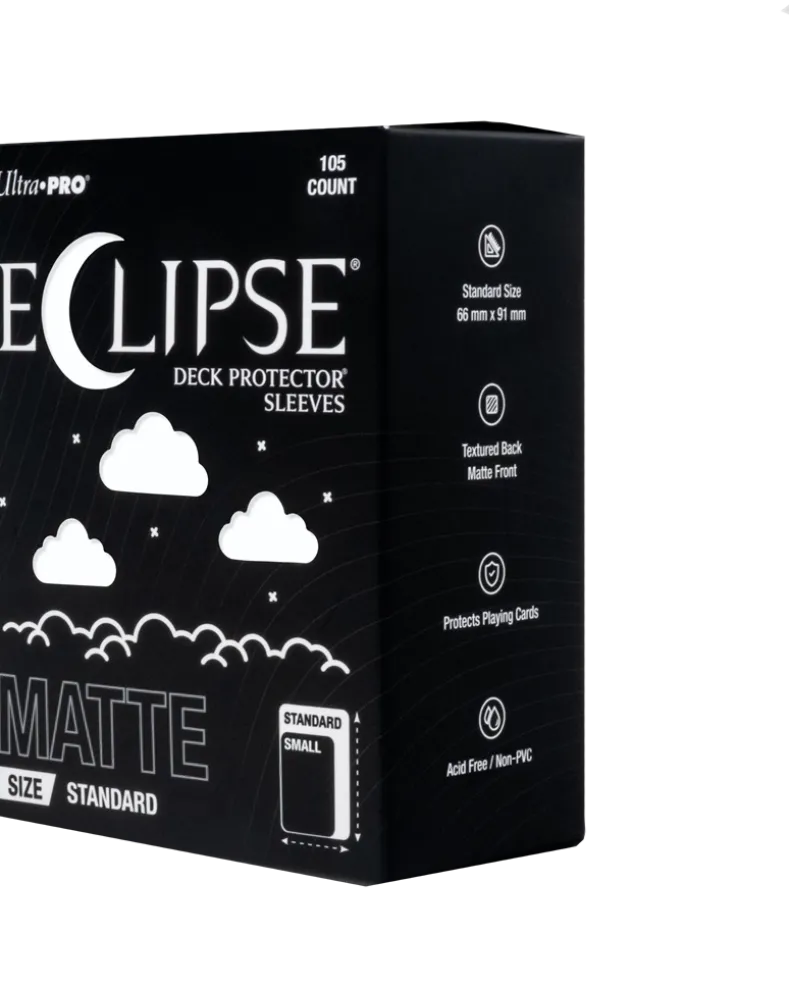 Eclipse Matte Standard Deck Protector Sleeves - Artic White (105 stuks) - Boxed