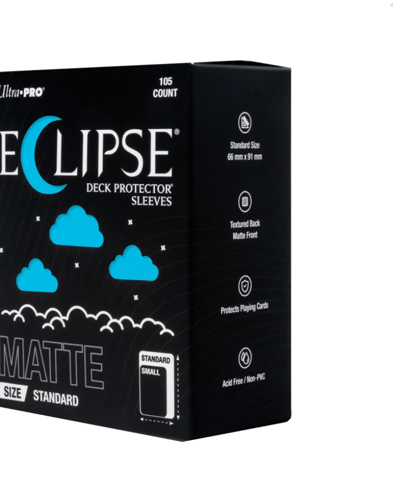Eclipse Matte Standard Deck Protector Sleeves - Sky Blue (105 stuks) - Boxed