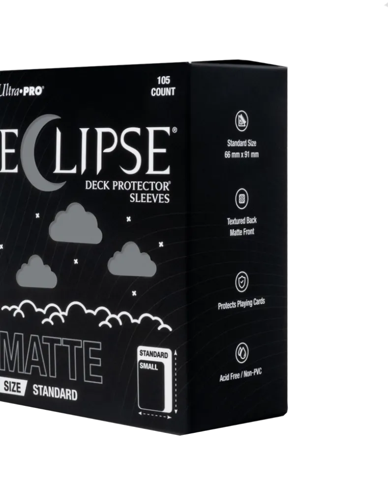 Eclipse Matte Standard Deck Protector Sleeves - Smoke Grey (105 stuks) - Boxed