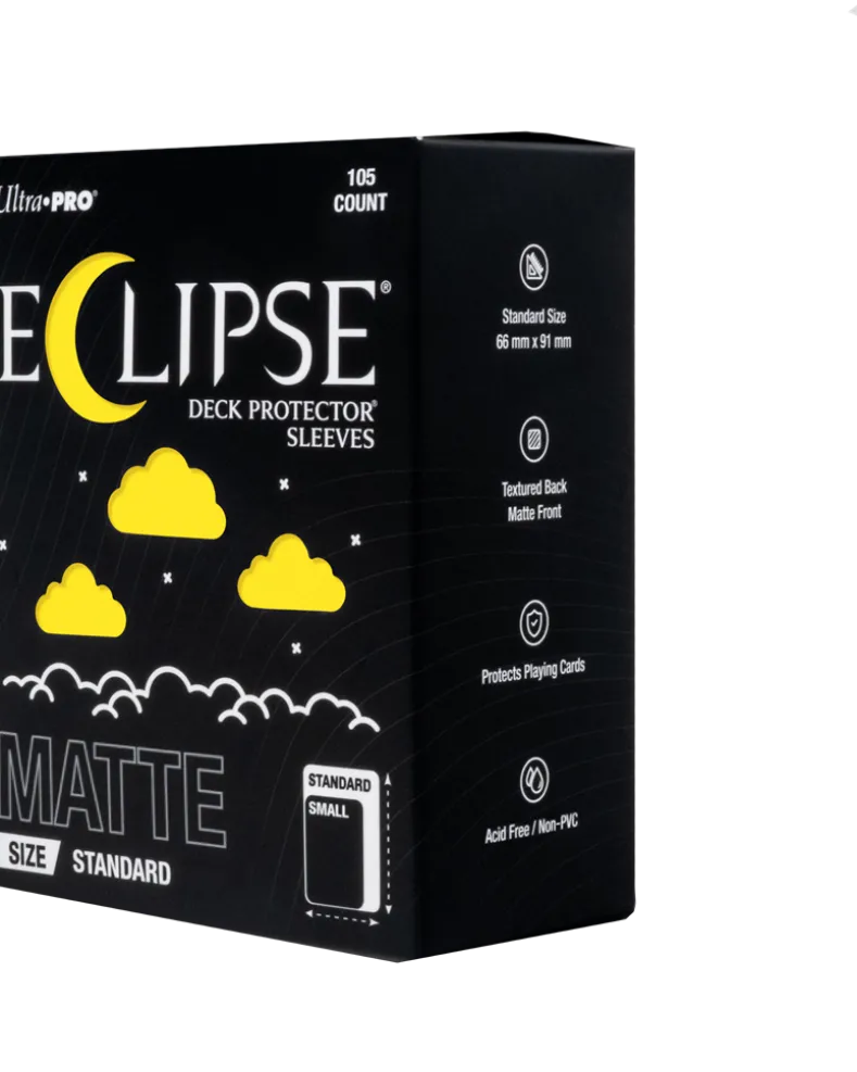Eclipse Matte Standard Deck Protector Sleeves - Lemon Yellow (105 stuks) - Boxed