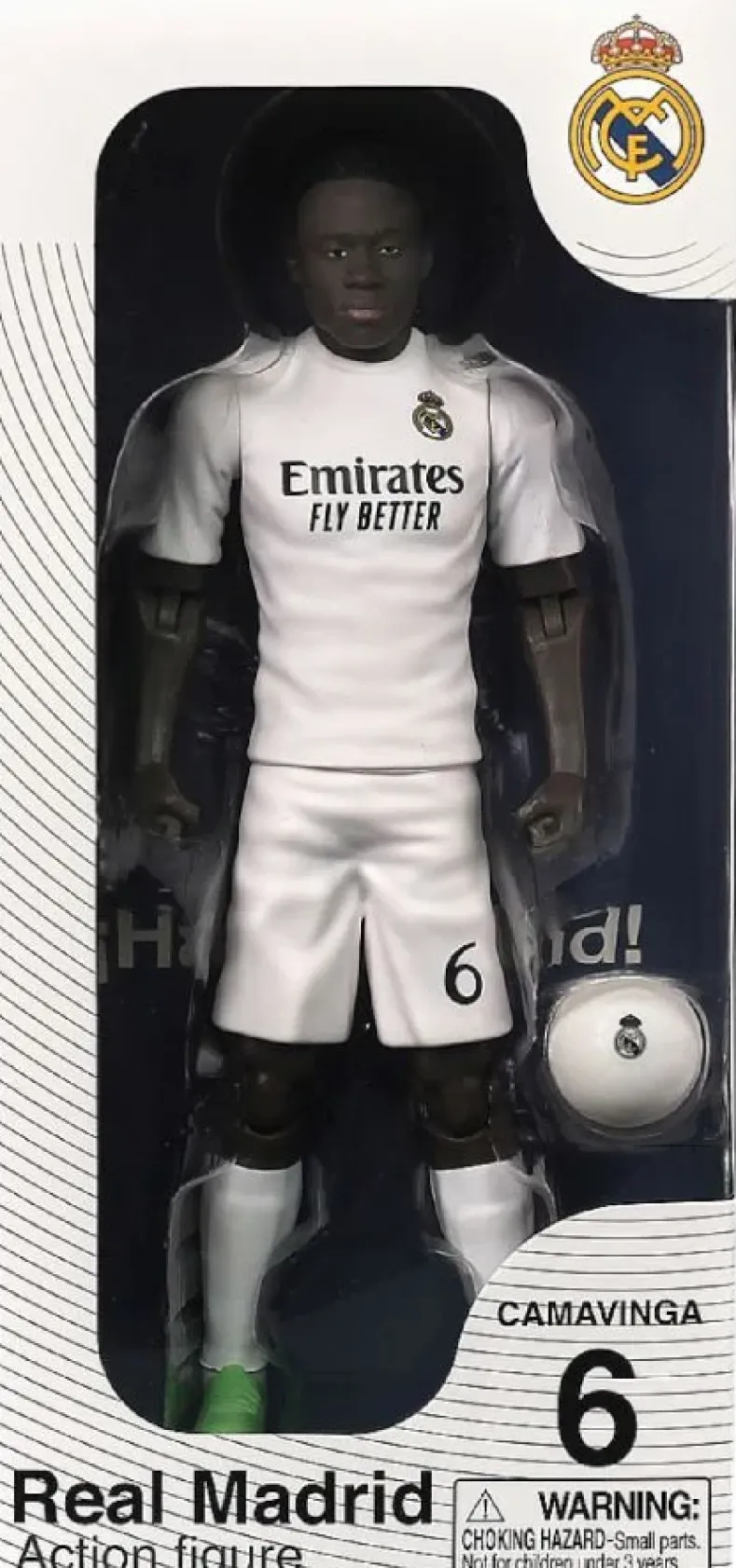 Eduardo Camavinga Real Madrid – Actiefiguur Voetballer (20 cm)