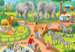 Een Dag in de Dierentuin Puzzel (2 x 24 stukjes)