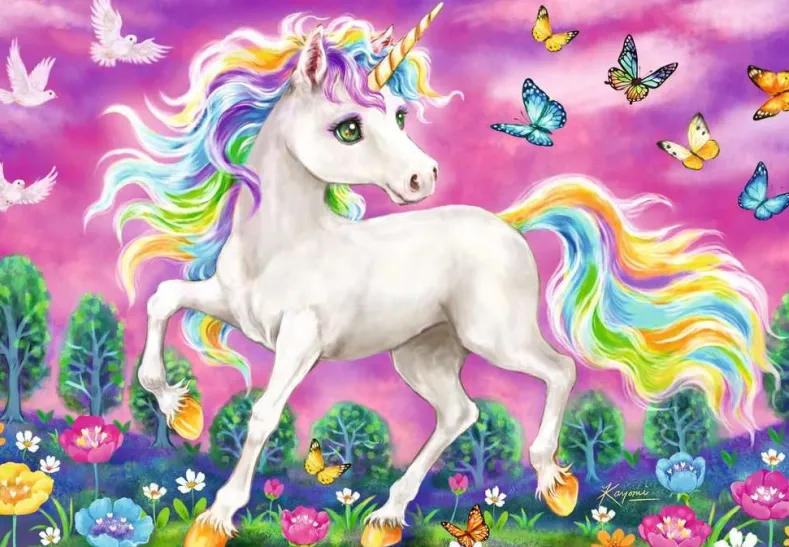 Eenhoorn En Pegasus Puzzel (2 x 24 stukjes)
