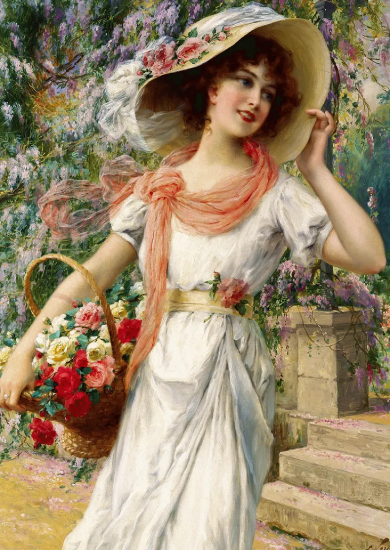 Emile Vernon - Der Blumengarten Puzzel (1000 stukjes)