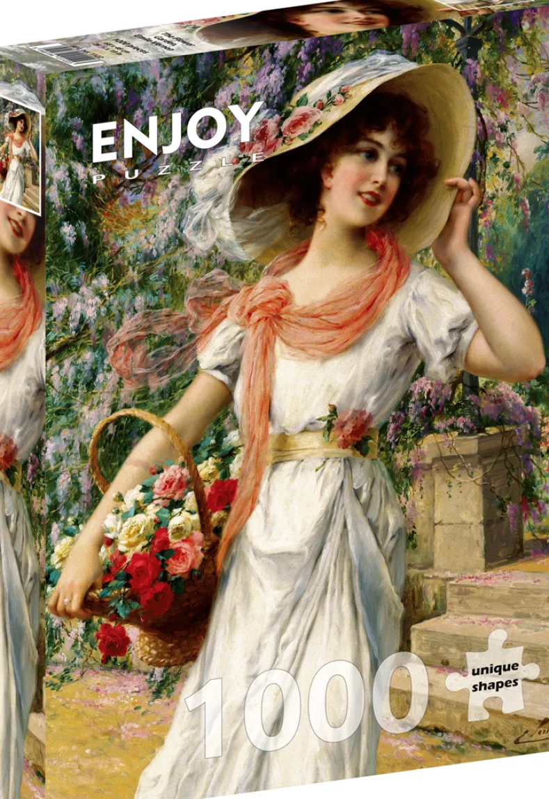 Emile Vernon - Der Blumengarten Puzzel (1000 stukjes)