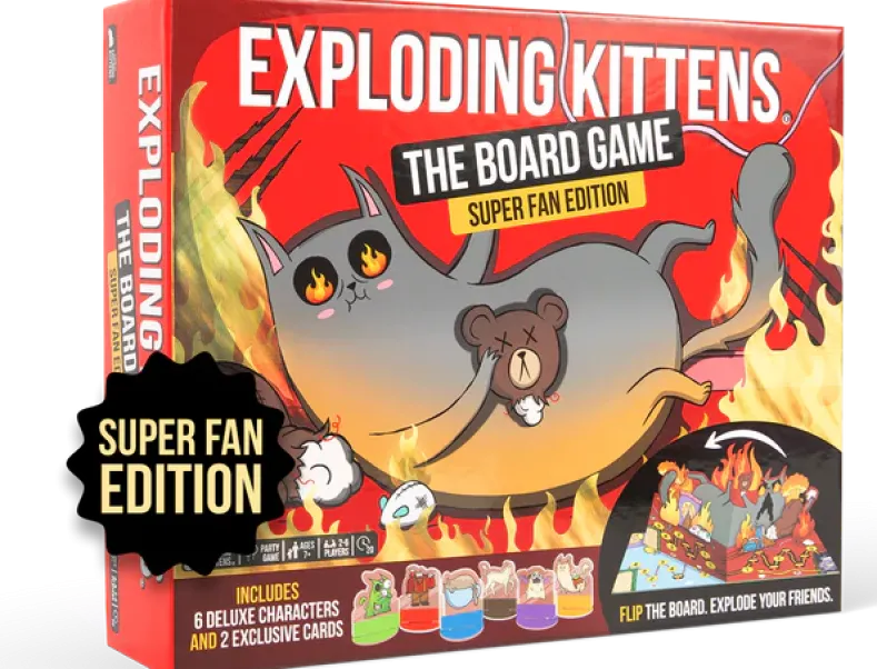 Exploding Kittens The Board Game - Super Fan Edition