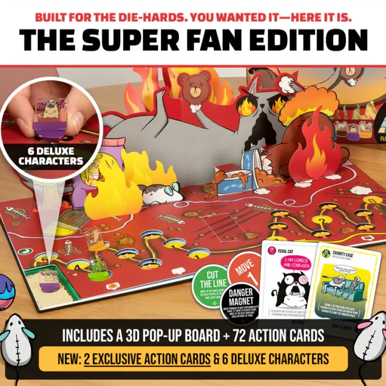 Exploding Kittens The Board Game - Super Fan Edition