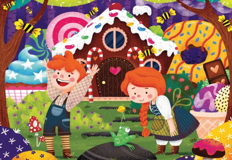 Fairy Tales Puzzel (2x12 stukjes)