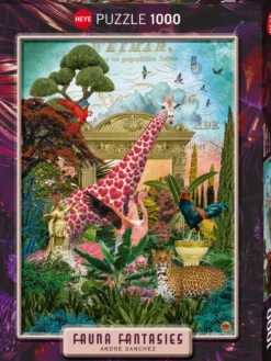 Fauna Fantasies - Giraffolove Puzzel (1000 stukjes) (doos beschadigd)