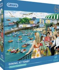 Fiona Osbaldstone - Dining at Tenby Puzzel (1000 stukjes)