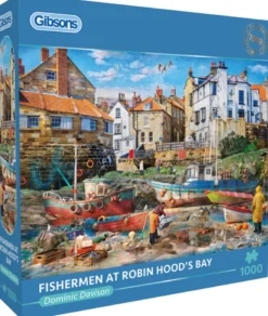 Fishermen at Robin Hood's Bay Puzzel (1000 stukjes)
