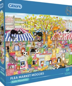 Flea Market Moggies Puzzel (1000 stukjes)