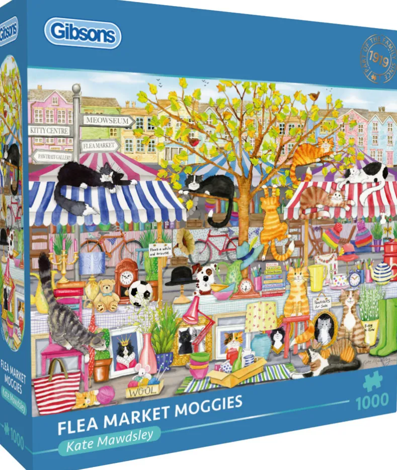 Flea Market Moggies Puzzel (1000 stukjes)