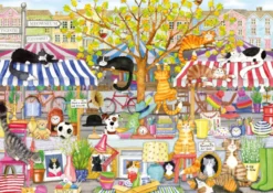 Flea Market Moggies Puzzel (100XXL stukjes)