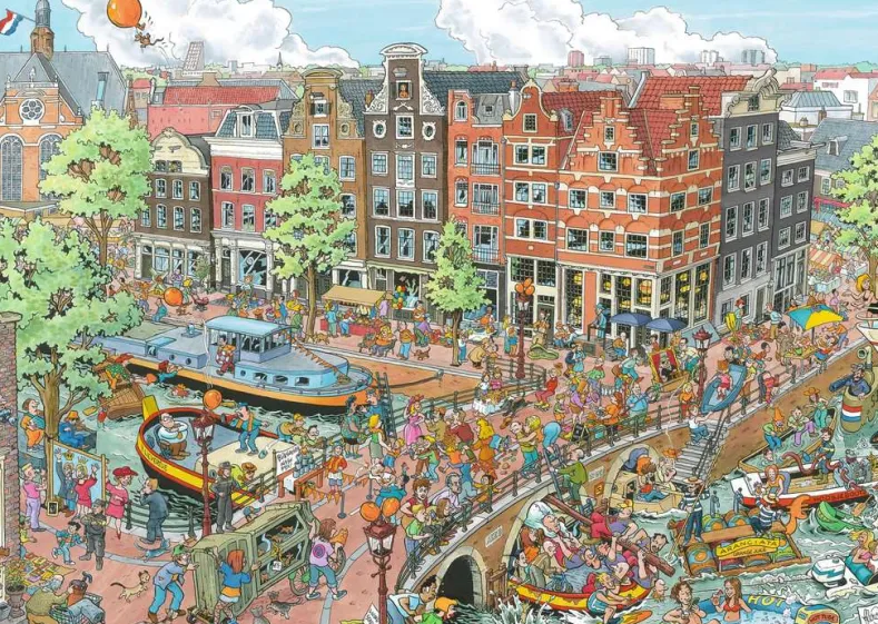 Fleroux - Amsterdam Puzzel (1000 stukjes)