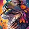 Floral Cat Puzzel (500 stukjes)