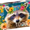 Floral Raccoon Puzzel (1000 stukjes)