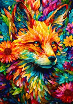 Flower Garden Fox Puzzel (1000 stukjes)