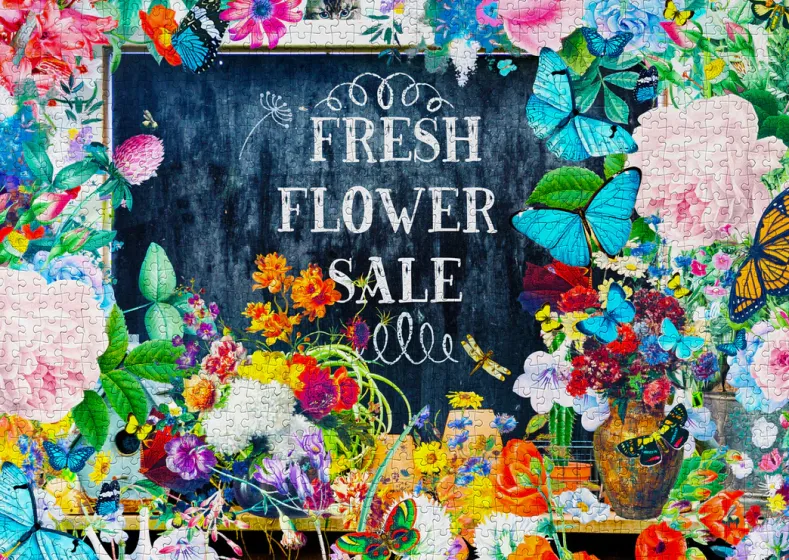 Flower Sale Puzzel (1000 stukjes)