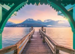Footbridge at Lac d'Annecy Puzzel (1000 stukjes)