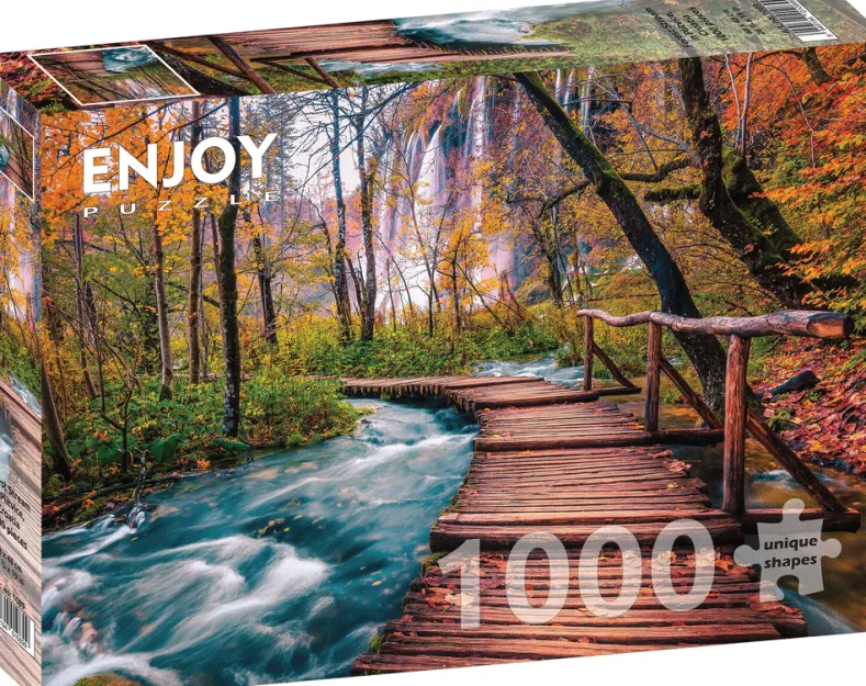 Forest Stream in Plitvice - Croatia Puzzel (1000 stukjes)
