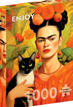 Frida Kahlo and Her Cat Puzzel (1000 stukjes)
