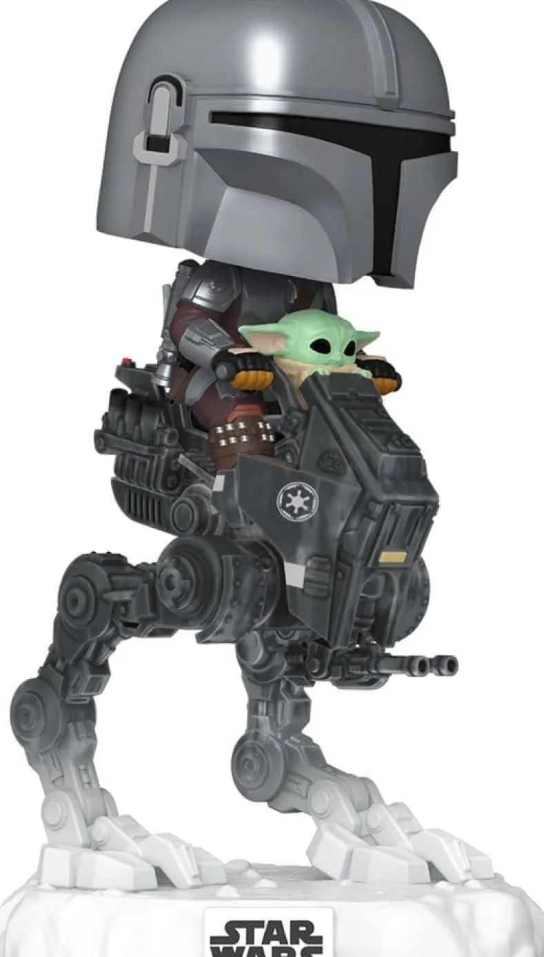 Funko Pop! Deluxe - Mandalorian & Grogu - The Mandalorian on AT-RT #837