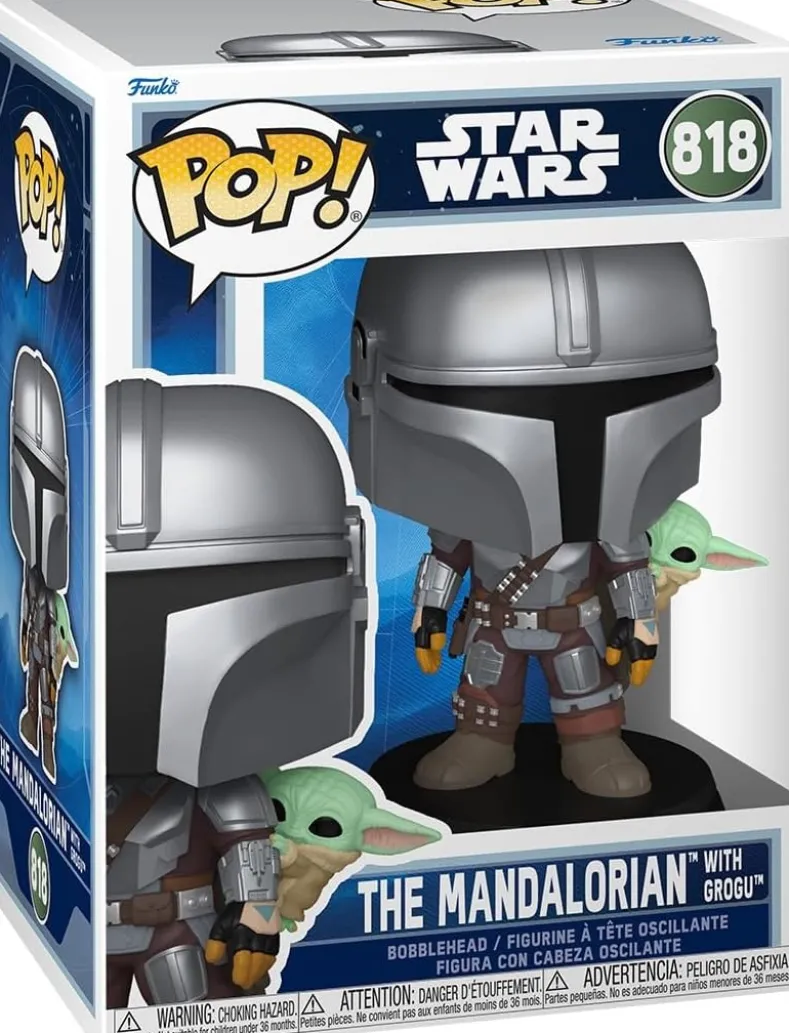 Funko Pop! - Mandalorian & Grogu - Mandalorian with Grogu #818